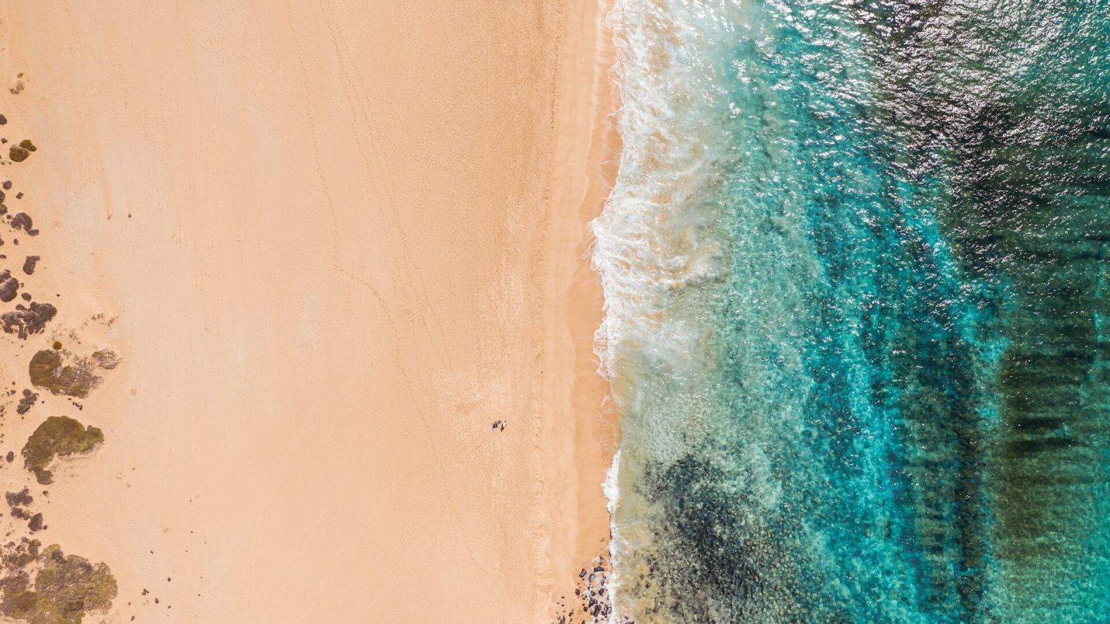 Imagen aérea de la playa la cocina